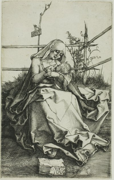 Madonna a füves parton alkotó: Albrecht Dürer