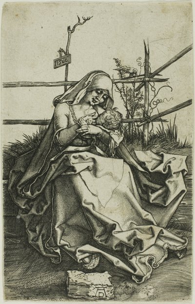 Madonna a füves parton alkotó: Albrecht Dürer