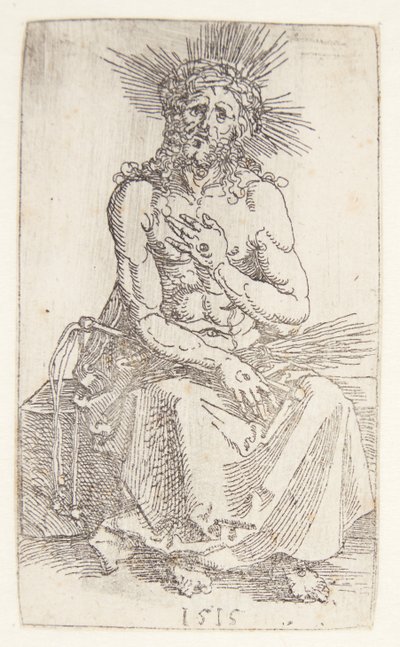 A bánat embere, siddende alkotó: Albrecht Dürer