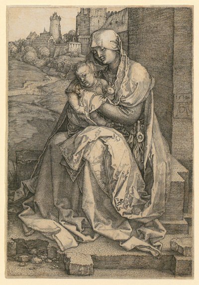 Mária a Gyermekkel a falnál alkotó: Albrecht Dürer