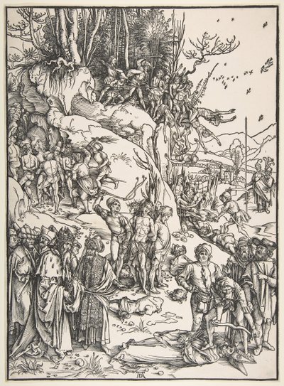 A tízezer mártíromsága.n.d. alkotó: Albrecht Dürer