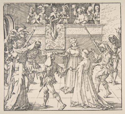 Álarcos tánc fáklyákkal, 1922. alkotó: Albrecht Dürer