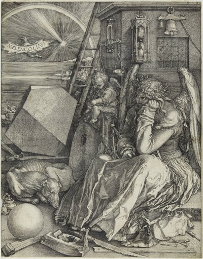 Melankólia I, 1514. alkotó: Albrecht Dürer
