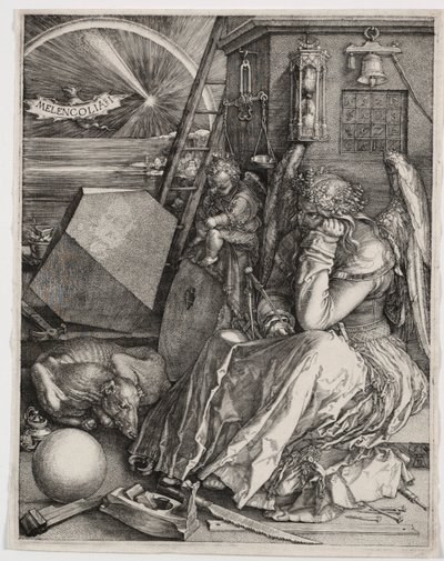Melenkólia I, 1514. alkotó: Albrecht Dürer