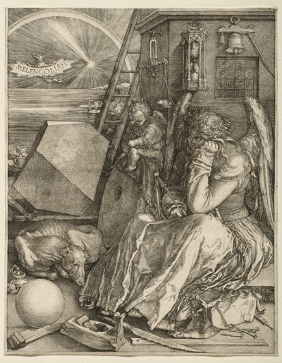 Melenkólia I, 1514 alkotó: Albrecht Dürer