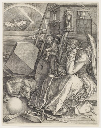 Melenkólia I, 1514 alkotó: Albrecht Dürer