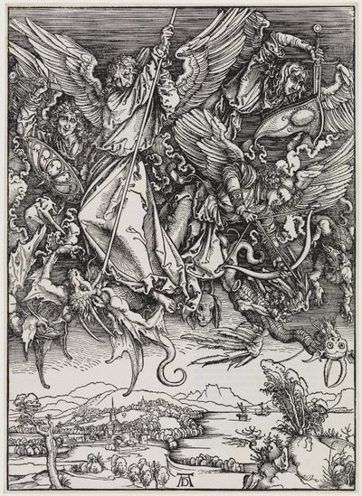 Mihály harca a sárkánnyal alkotó: Albrecht Dürer