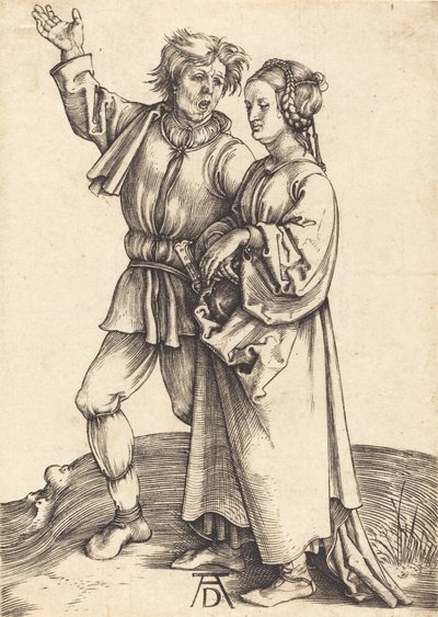 Paraszt és felesége, c. 14971498. alkotó: Albrecht Dürer