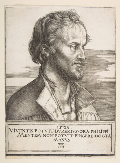 Melanchthon Fülöp, 1526. alkotó: Albrecht Dürer