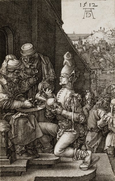 Pilátus mossa kezeit a Passióból, 1512 alkotó: Albrecht Dürer