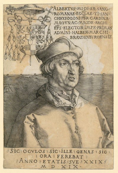 Albrecht brandenburgi bíboros portréja alkotó: Albrecht Dürer