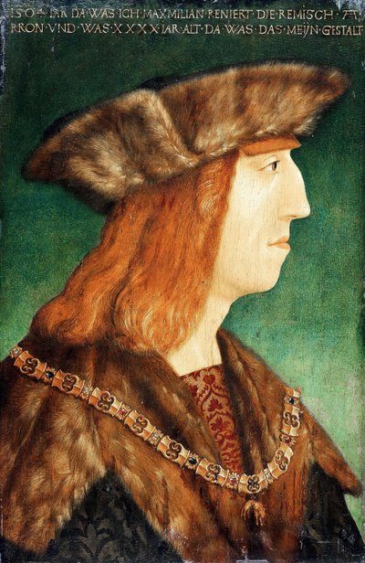 I. Maximilian császár portréja 1459-1519, 1504 után alkotó: Albrecht Dürer