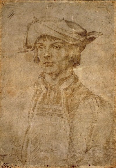 Lucas van Leyden portréja, 1521. alkotó: Albrecht Dürer