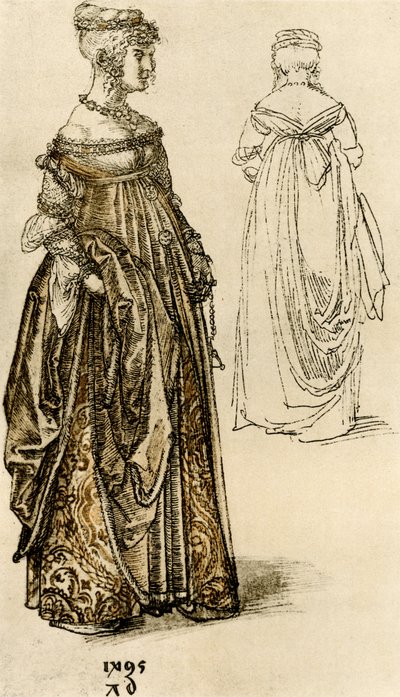 Elegáns velencei hölgy alkotó: Albrecht Dürer