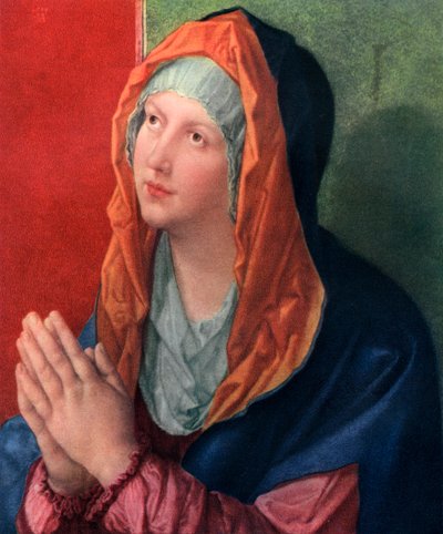 Imádkozó Mária, 1518, 1936 alkotó: Albrecht Dürer