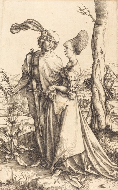 Sétány, c. 1497. alkotó: Albrecht Dürer