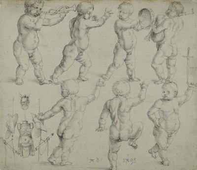 Putti, 1495. alkotó: Albrecht Dürer