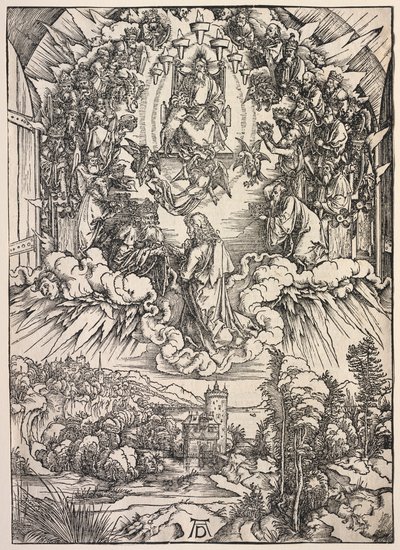 Szent János kinyilatkoztatása: Szent János a trón előtt alkotó: Albrecht Dürer