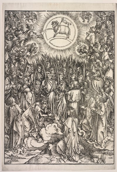 Szent János Jelenések: A Bárányimádás, 1511. alkotó: Albrecht Dürer