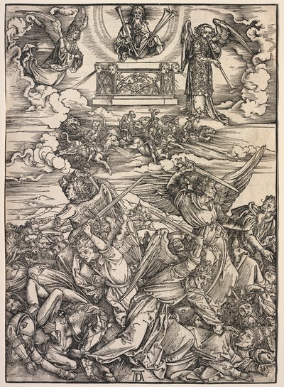 Szent János kinyilatkoztatása: A négy pusztító angyal alkotó: Albrecht Dürer