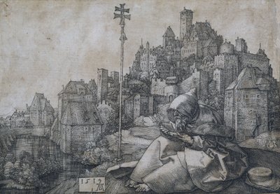 Szent Antal a város előtt, 1519 alkotó: Albrecht Dürer