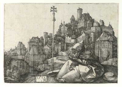 Szent Antal olvas. 1519 alkotó: Albrecht Dürer