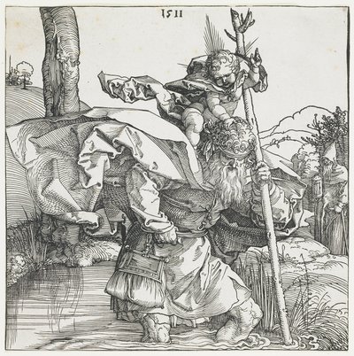 Szent Kristóf alkotó: Albrecht Dürer