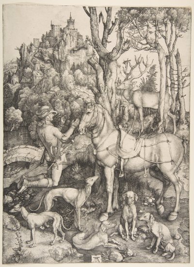Saint Eustace, kb. 1501. alkotó: Albrecht Dürer