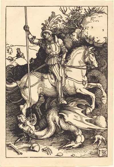 Szent György megöli a sárkányt alkotó: Albrecht Dürer