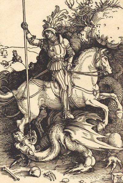 Szent György megöli a sárkányt, 15011504. alkotó: Albrecht Dürer