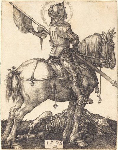 Szent György lóháton alkotó: Albrecht Dürer