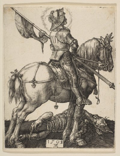 Szent György lóháton, 1505-8. alkotó: Albrecht Dürer