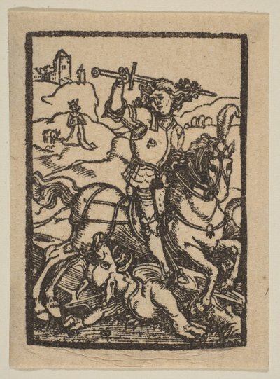 Szent György.n.d. alkotó: Albrecht Dürer