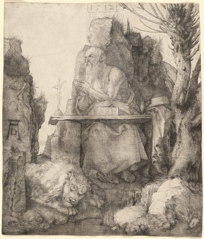 Szent Jeromos a Pollard Willow mellett alkotó: Albrecht Dürer