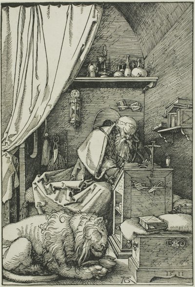 Szent Jeromos a cellájában alkotó: Albrecht Dürer
