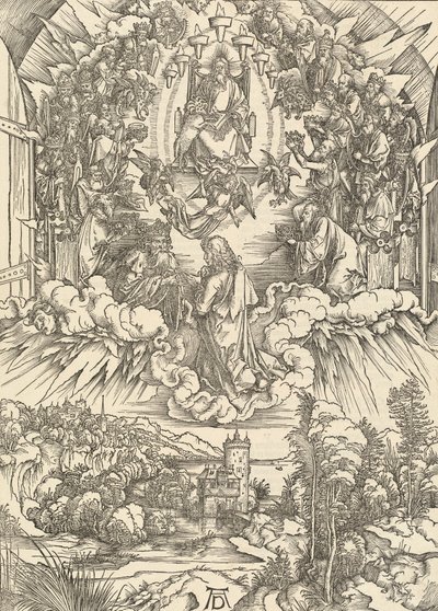 Szent János Isten és a vének előtt, 1498. alkotó: Albrecht Dürer