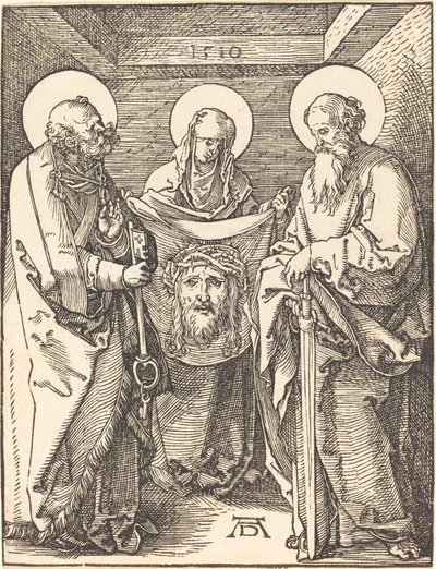 Szent Veronika Szent Péter és Pál között alkotó: Albrecht Dürer