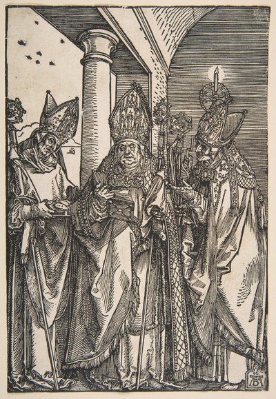 Szent Miklós, Ulrich és Erasmus.n.d. alkotó: Albrecht Dürer