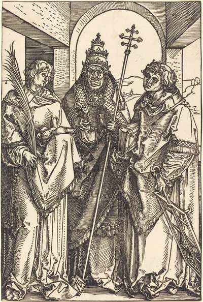 Szent István, Sixtus és Lőrinc alkotó: Albrecht Dürer