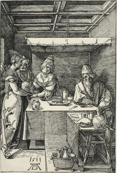 Salome Keresztelő János fejét mutatja be Heródiásnak alkotó: Albrecht Dürer