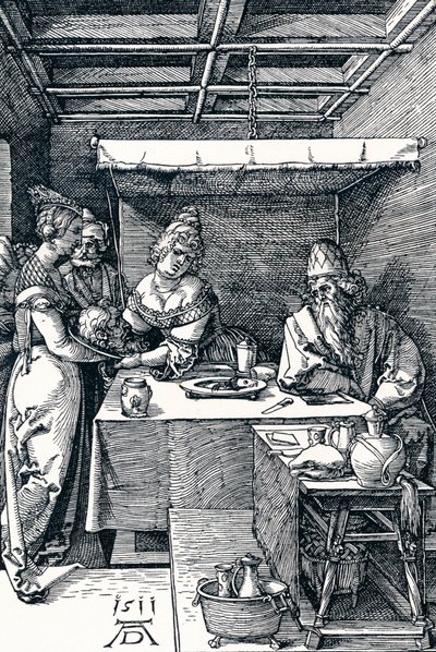 Salome bemutatja Keresztelő Szent János fejét Heródiásnak, 1511 1906 alkotó: Albrecht Dürer