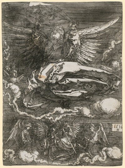 Angyal által tartott Veronika-kendő alkotó: Albrecht Dürer