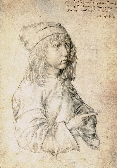 Önarckép tizenhárom évesen alkotó: Albrecht Dürer