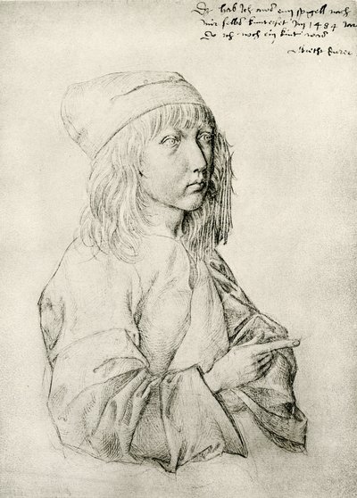 A tizenhárom éves Dürer önarcképe alkotó: Albrecht Dürer