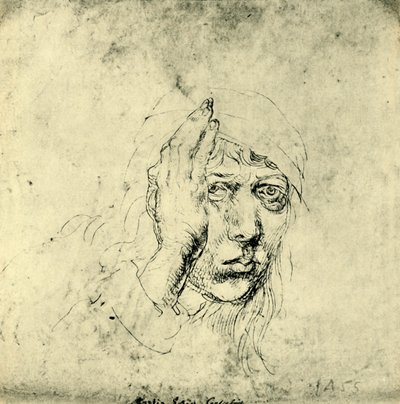 Önarckép kötszerrel, 1492, 1943. alkotó: Albrecht Dürer