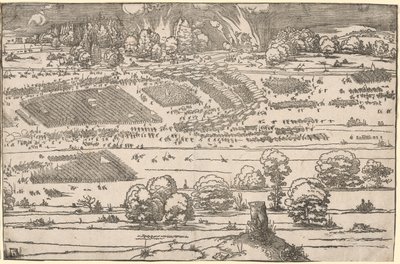 Egy erőd ostroma: bal oldali rész alkotó: Albrecht Dürer