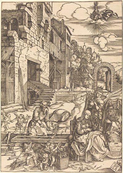 A Szent Család Egyiptomban való tartózkodása alkotó: Albrecht Dürer