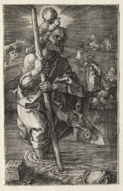 Szent Kristóf, jobbra néző alkotó: Albrecht Dürer