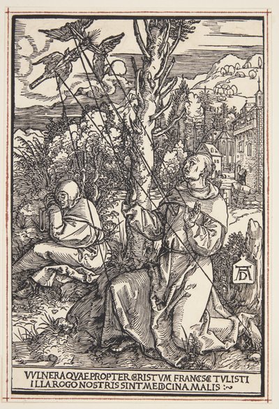 Szent Ferenc a stigmákat fogadja alkotó: Albrecht Dürer