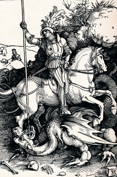 Szent György és a sárkány, 1505, 1906 alkotó: Albrecht Dürer